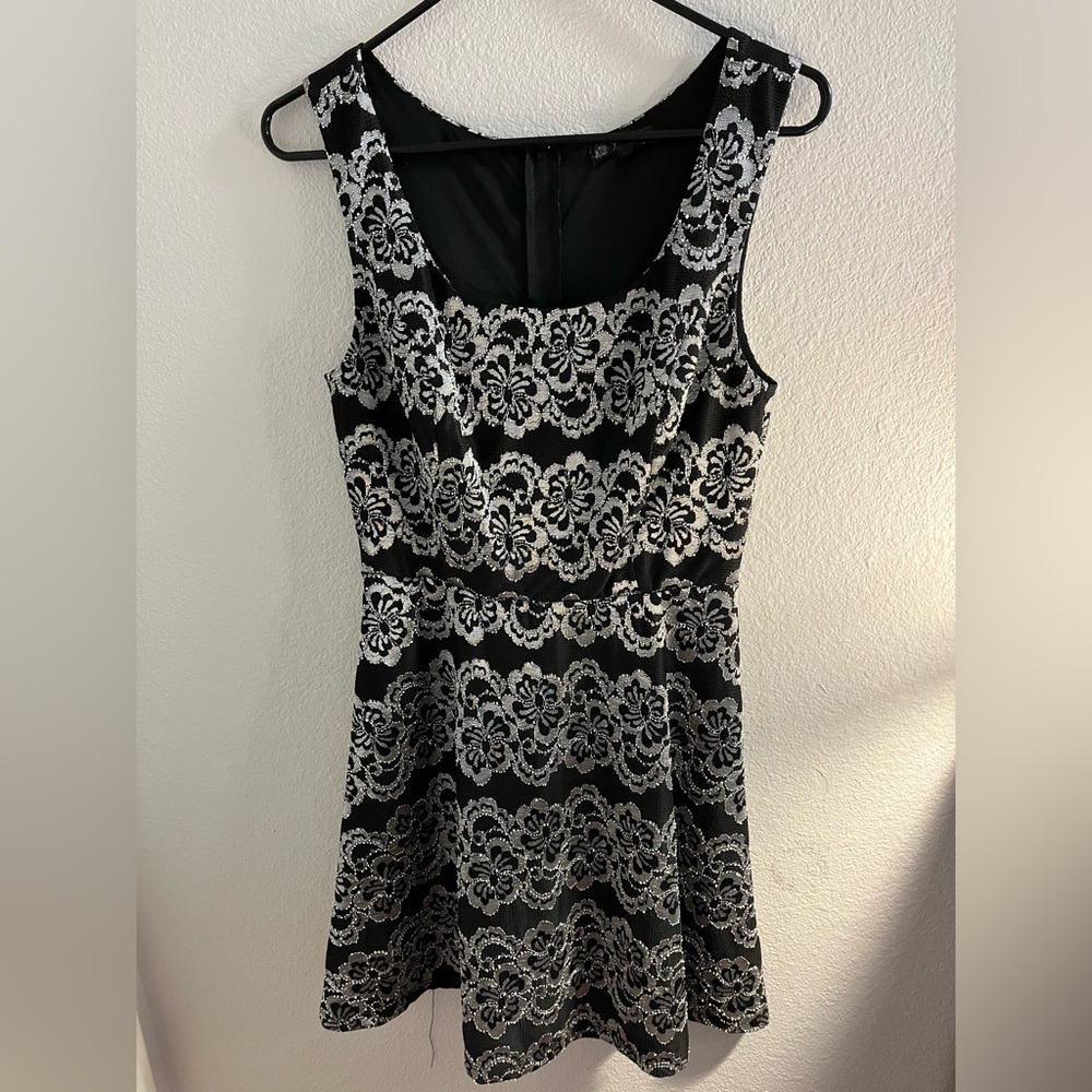 Black and Silver Party Dress